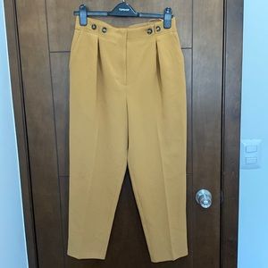NWT Topshop Camel High Waisted Trousers Size 8